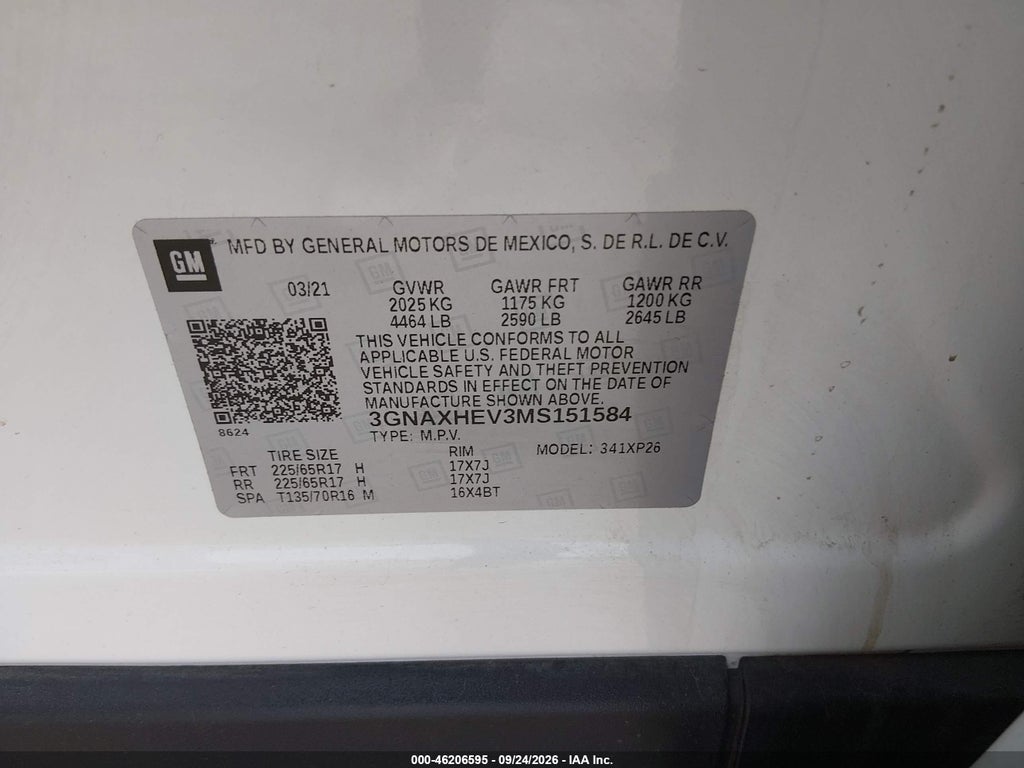 2021 Chevrolet Equinox FWD LS photo 9