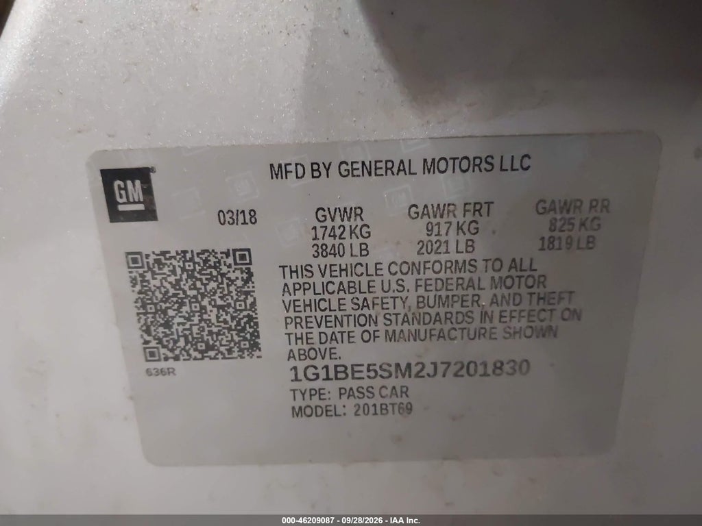2018 Chevrolet Cruze LT Auto photo 9