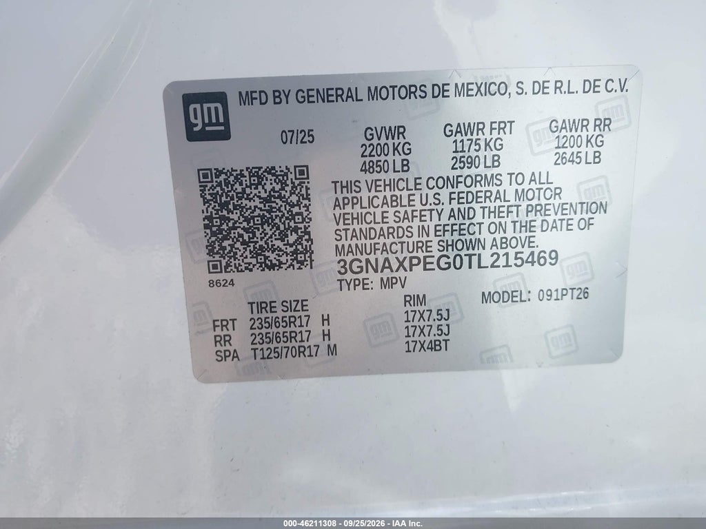 2026 Chevrolet Equinox AWD LT photo 9
