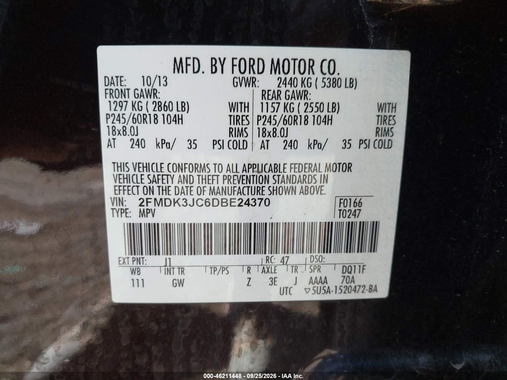 2013 Ford Edge SEL photo 9