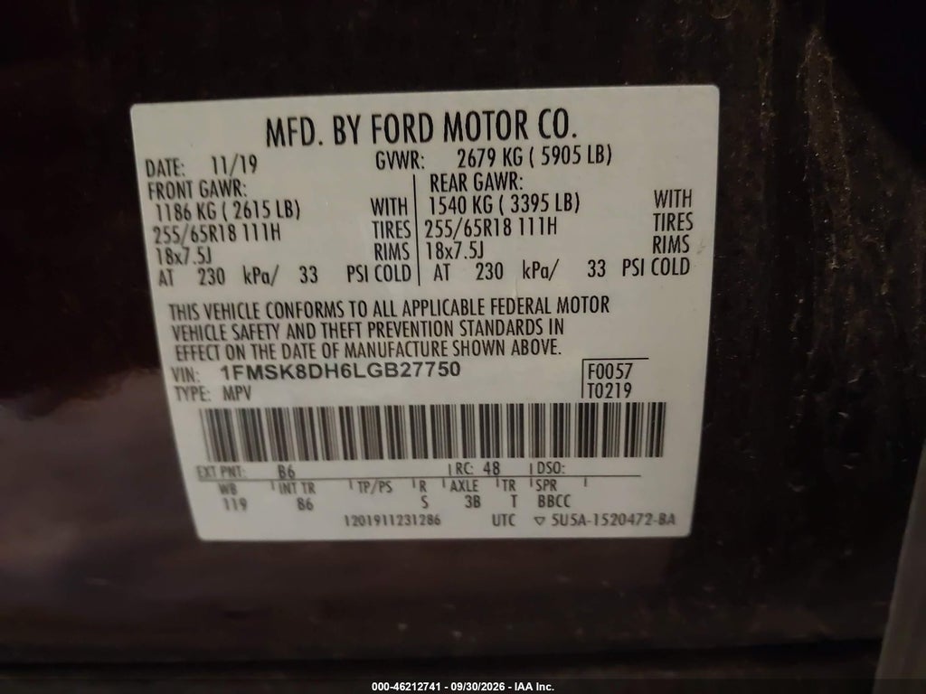 2020 Ford Explorer XLT photo 9