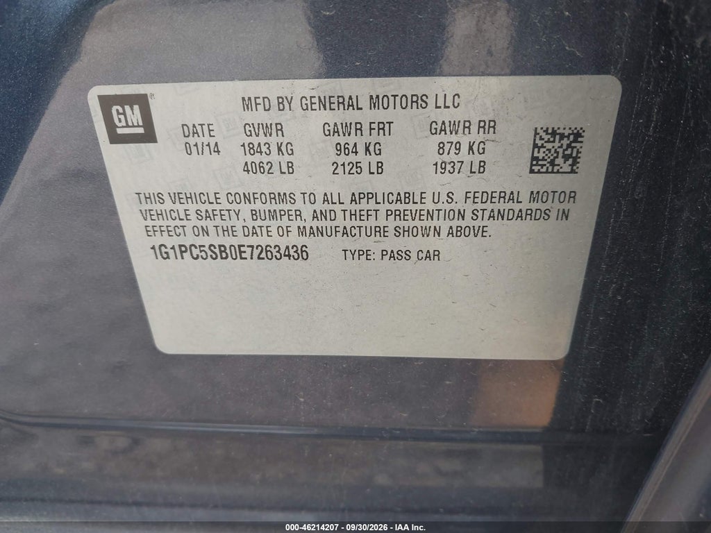 2014 Chevrolet Cruze 1LT Auto photo 9
