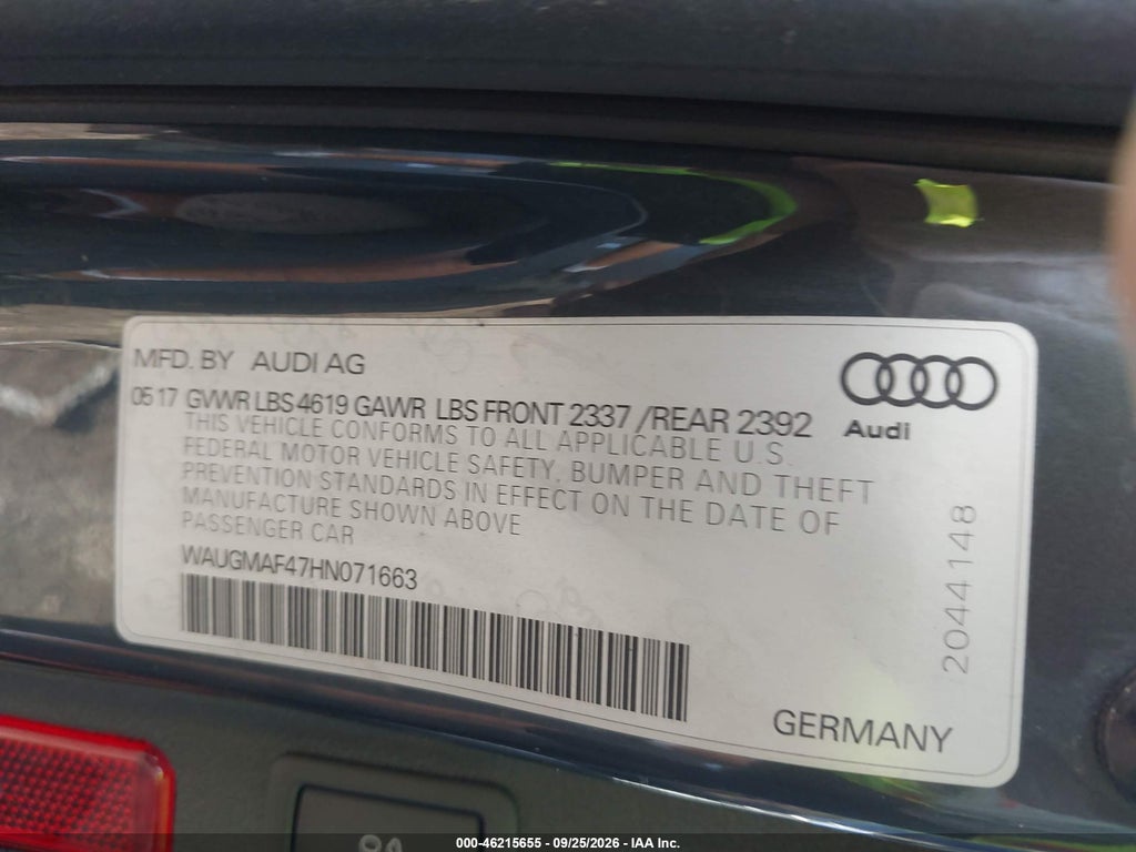 2017 Audi A4 2.0T Ultra Premium photo 9