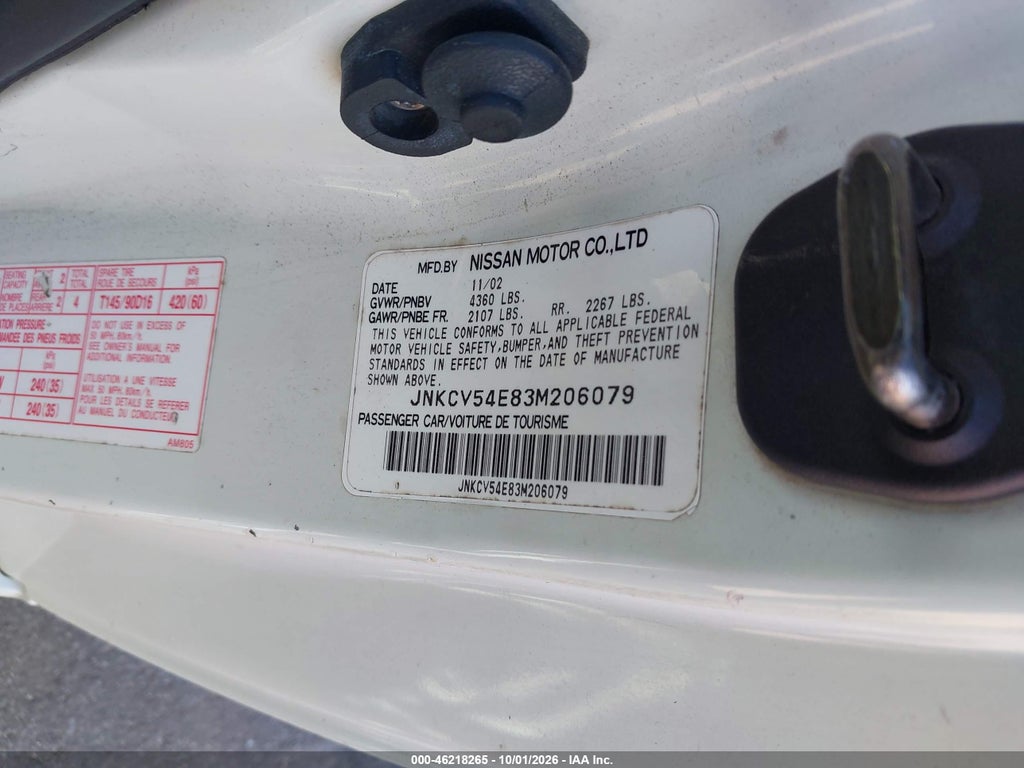 2003 Infiniti G35 Base W/Leather photo 9