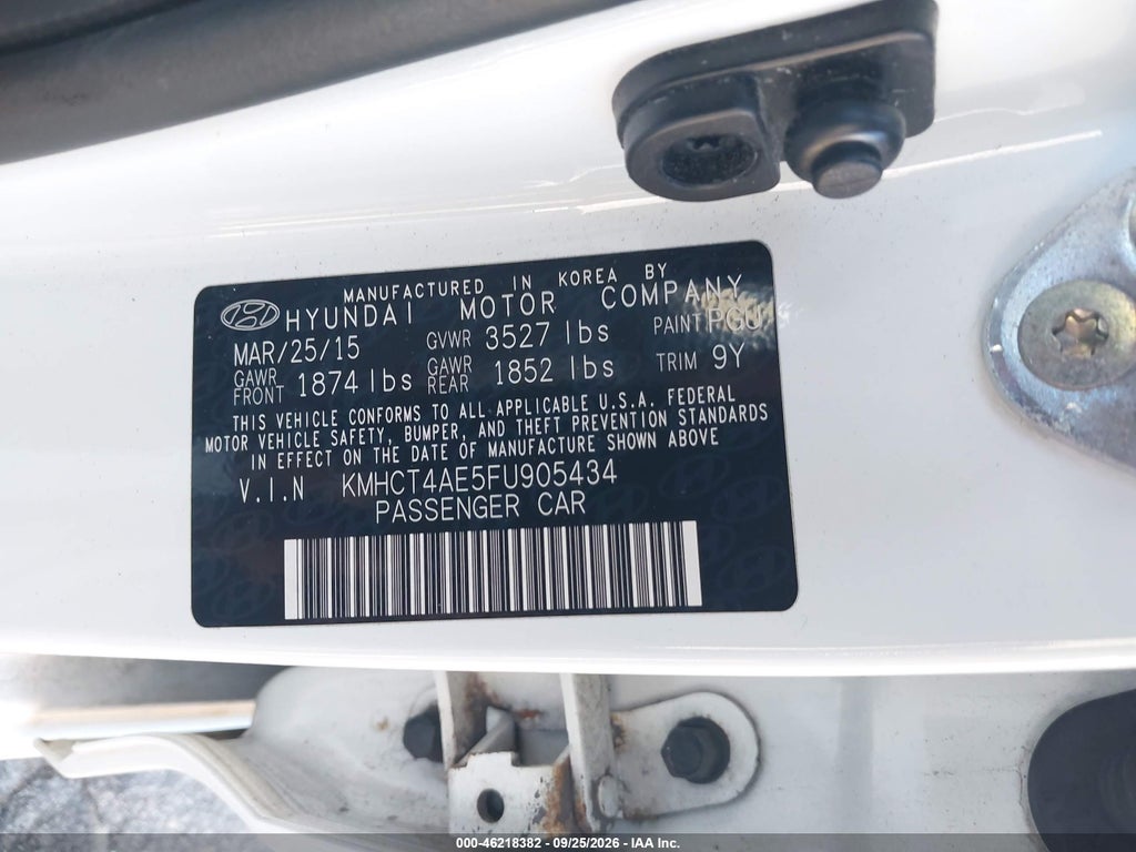 2015 Hyundai Accent GLS photo 9