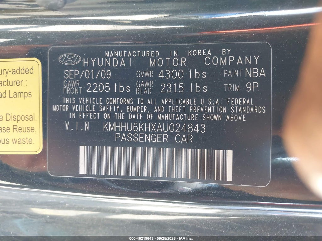 2010 Hyundai Genesis 3.8 Grand Touring photo 9