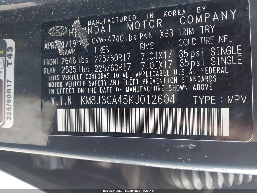 2019 Hyundai Tucson Value photo 9