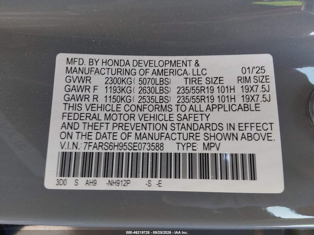 2025 Honda CR-V Hybrid Sport Touring photo 9