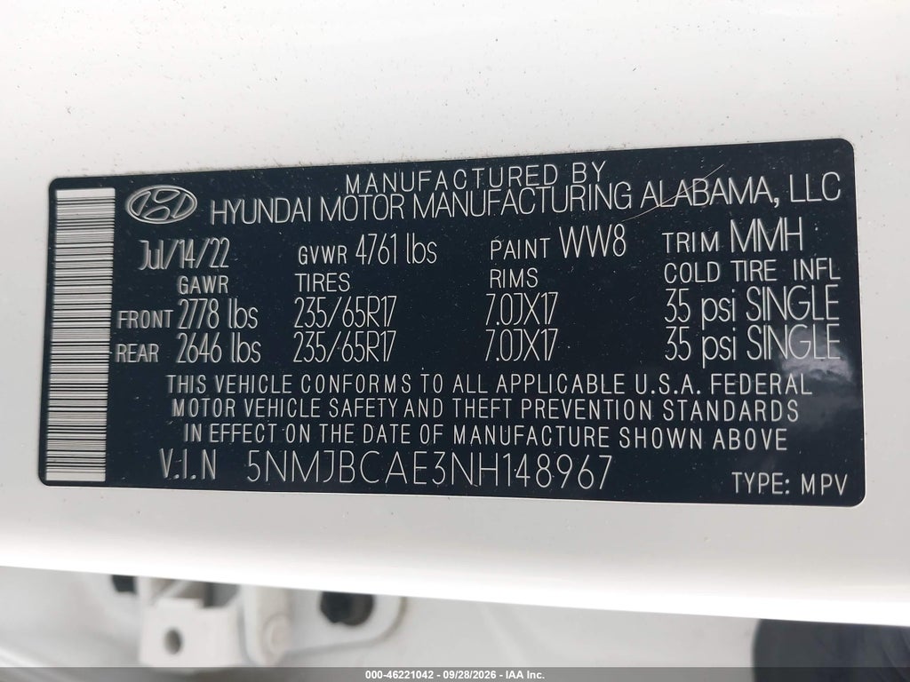2022 Hyundai Tucson SEL photo 9