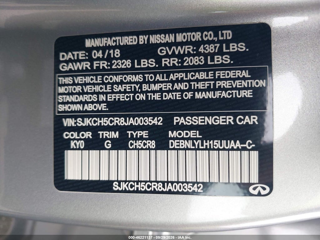 2018 Infiniti QX30 Essential photo 9