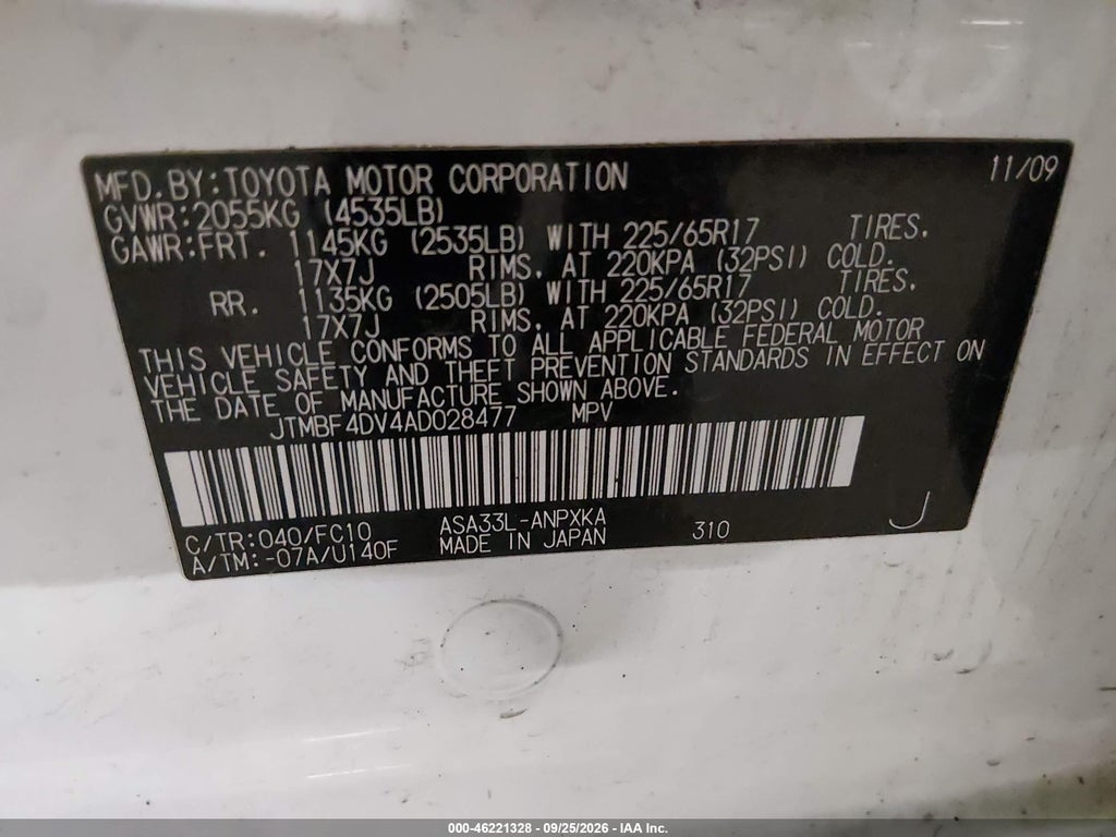 2010 Toyota RAV4 photo 9