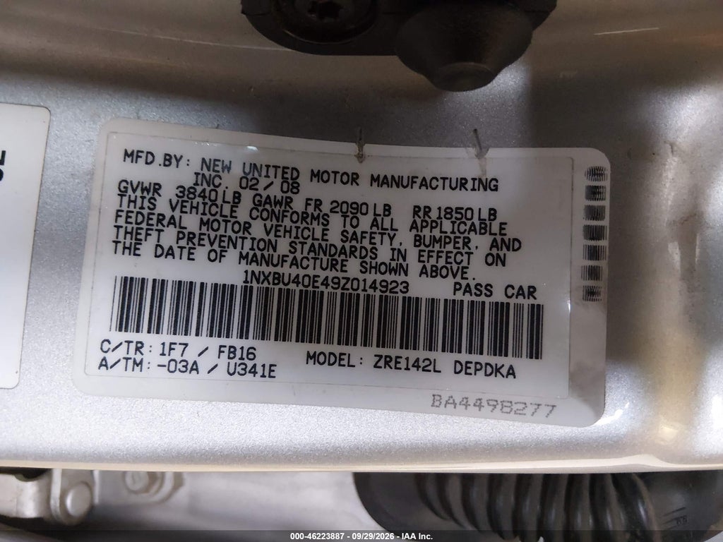 2009 Toyota Corolla LE photo 9