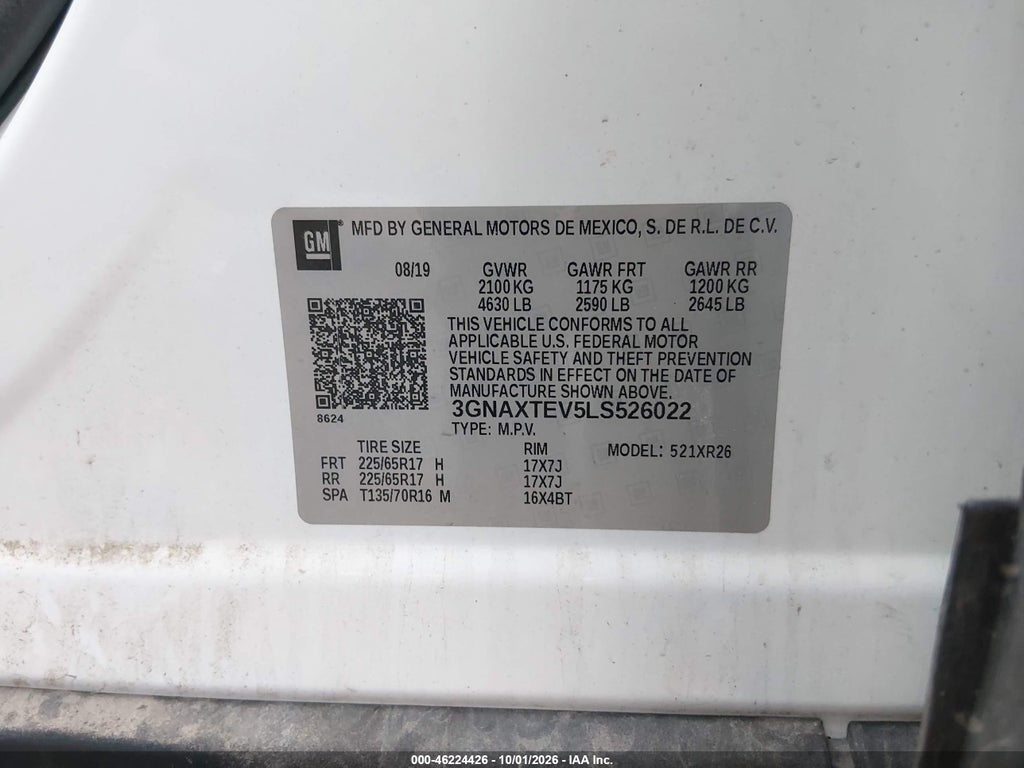 2020 Chevrolet Equinox AWD 2FL photo 9