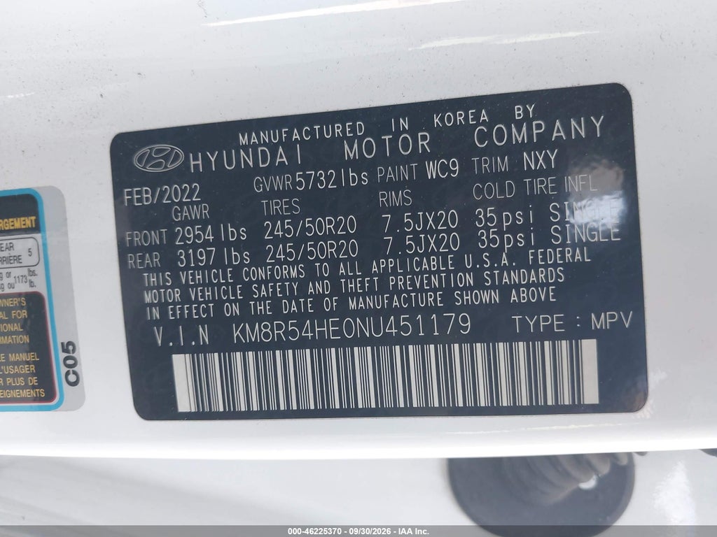 2022 Hyundai Palisade Limited photo 9