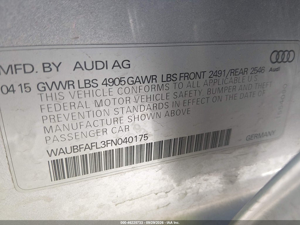 2015 Audi A4 2.0T Premium photo 9