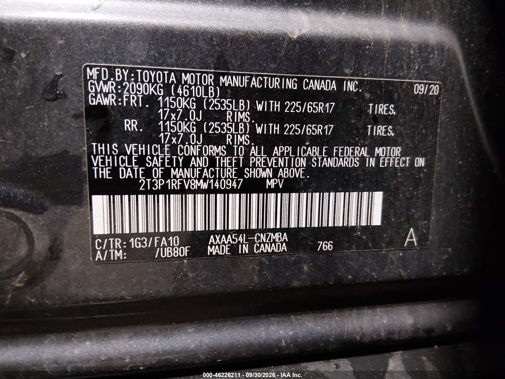 2021 Toyota RAV4 XLE photo 9