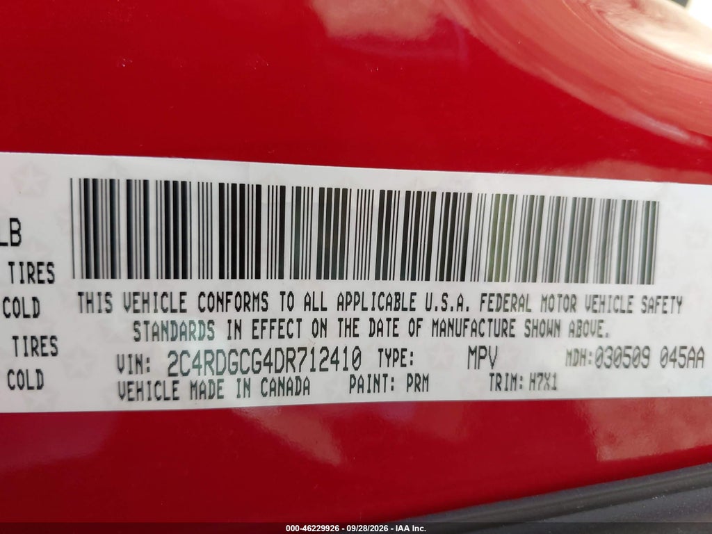 2013 Dodge Grand Caravan SXT photo 9
