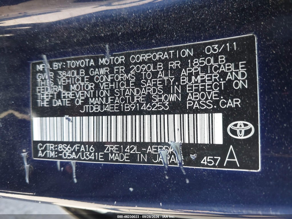 2011 Toyota Corolla photo 9