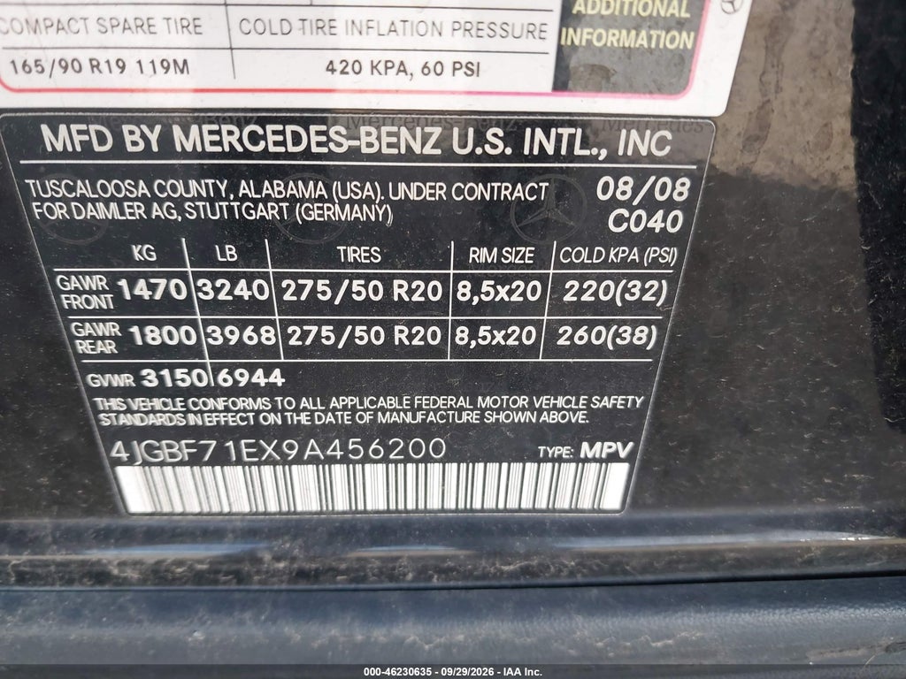 2009 Mercedes-Benz GL 450 4MATIC photo 9