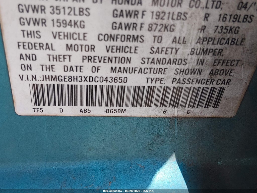2013 Honda Fit photo 9