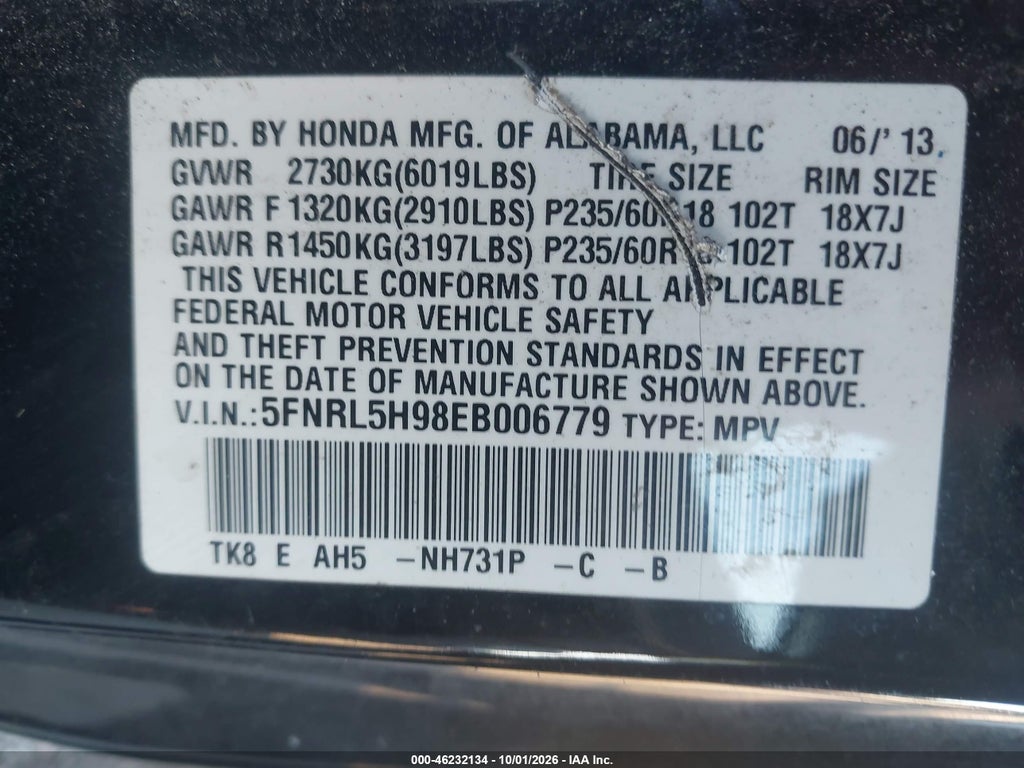 2014 Honda Odyssey Touring/Touring Elite photo 9