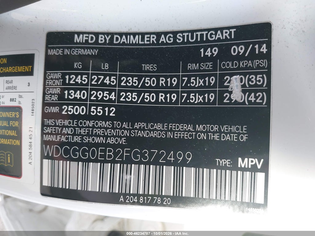 2015 Mercedes-Benz GLK 250 Bluetec 4MATIC photo 9