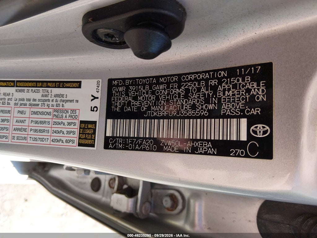 2018 Toyota Prius photo 9