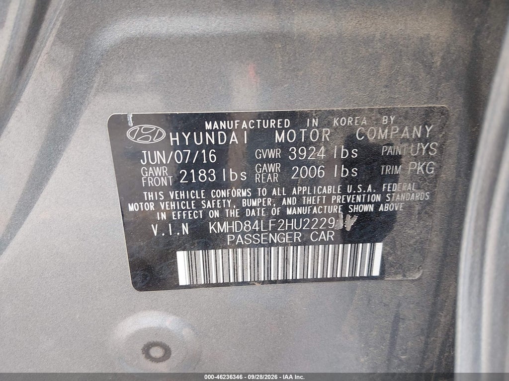 2017 Hyundai Elantra SE photo 9