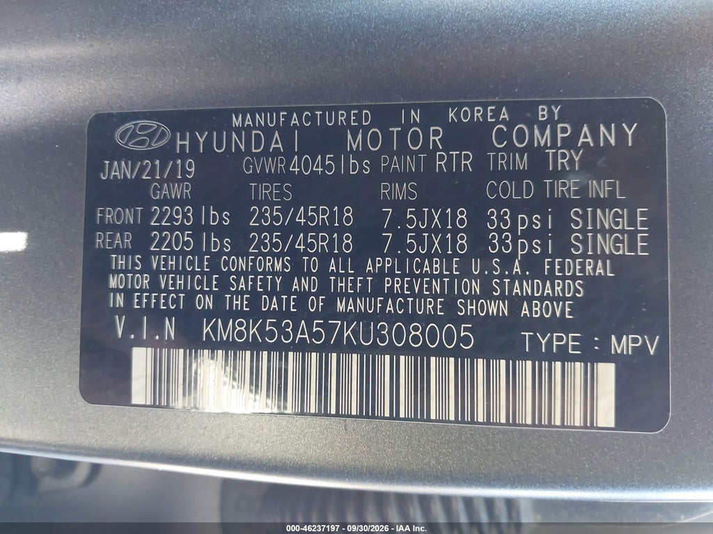 2019 Hyundai Kona Iron MAN photo 9