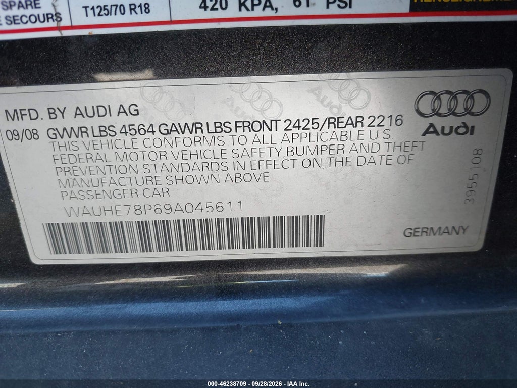 2009 Audi A3 2.0T photo 9