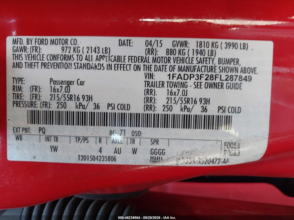 2015 Ford Focus SE photo 9
