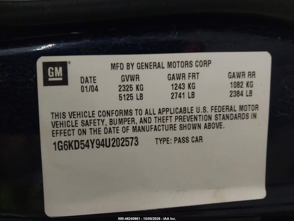 2004 Cadillac Deville Standard photo 9