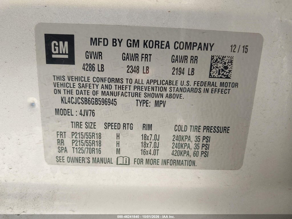 2016 Buick Encore Leather photo 9