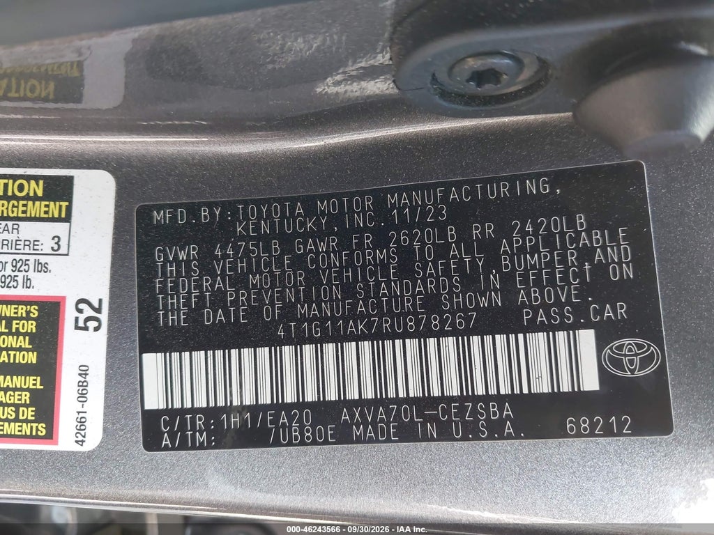 2024 Toyota Camry SE Night Shade/SE photo 9