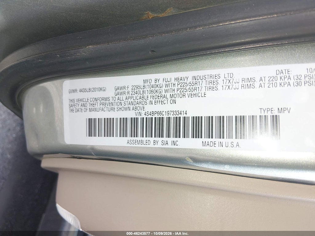 2009 Subaru Outback 2.5I Limited photo 9