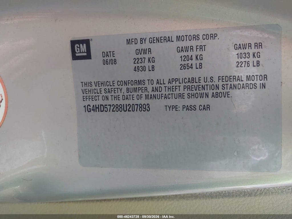 2008 Buick Lucerne CXL photo 9