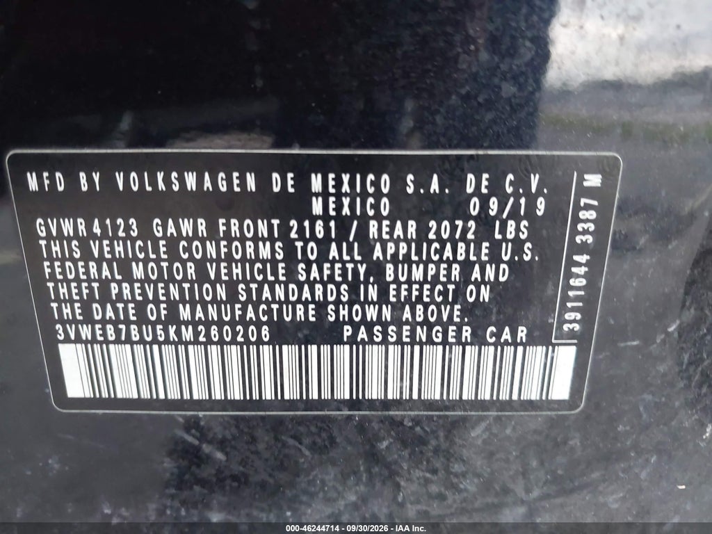 2019 Volkswagen Jetta 1.4T SEL photo 9