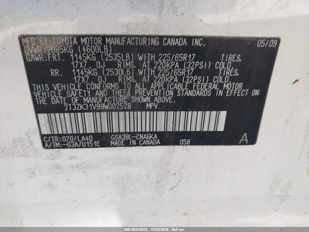 2009 Toyota RAV4 Limited V6 photo 9
