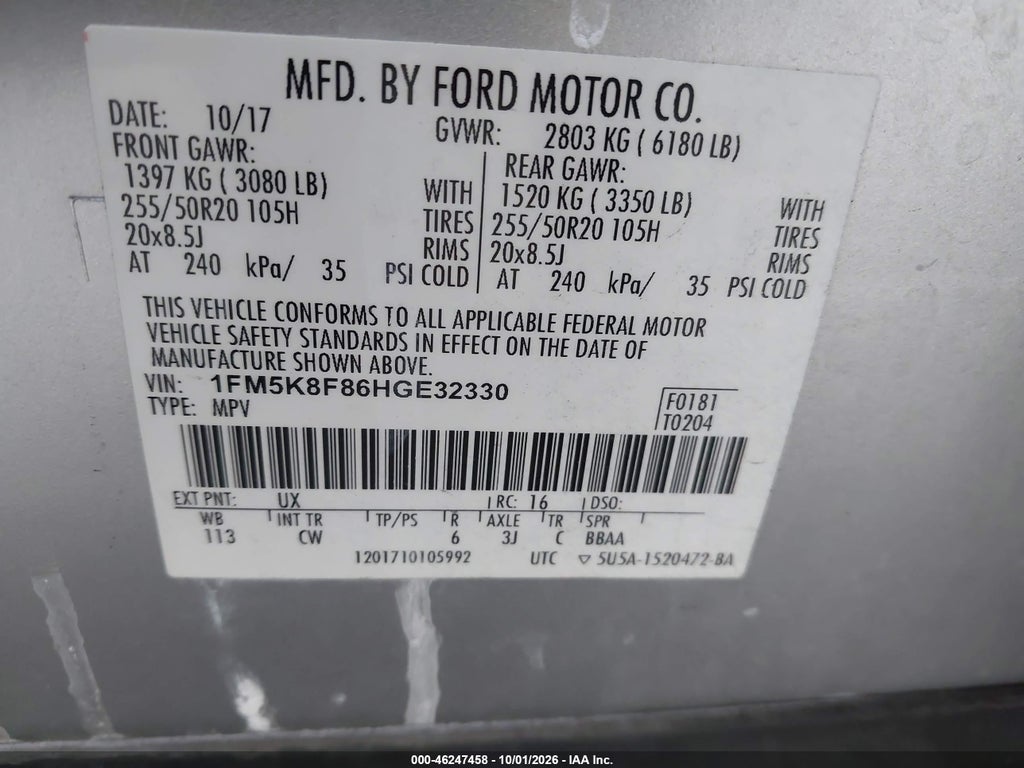 2017 Ford Explorer Limited photo 9