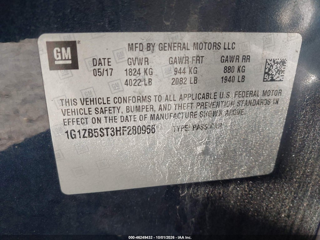 2017 Chevrolet Malibu LS photo 9