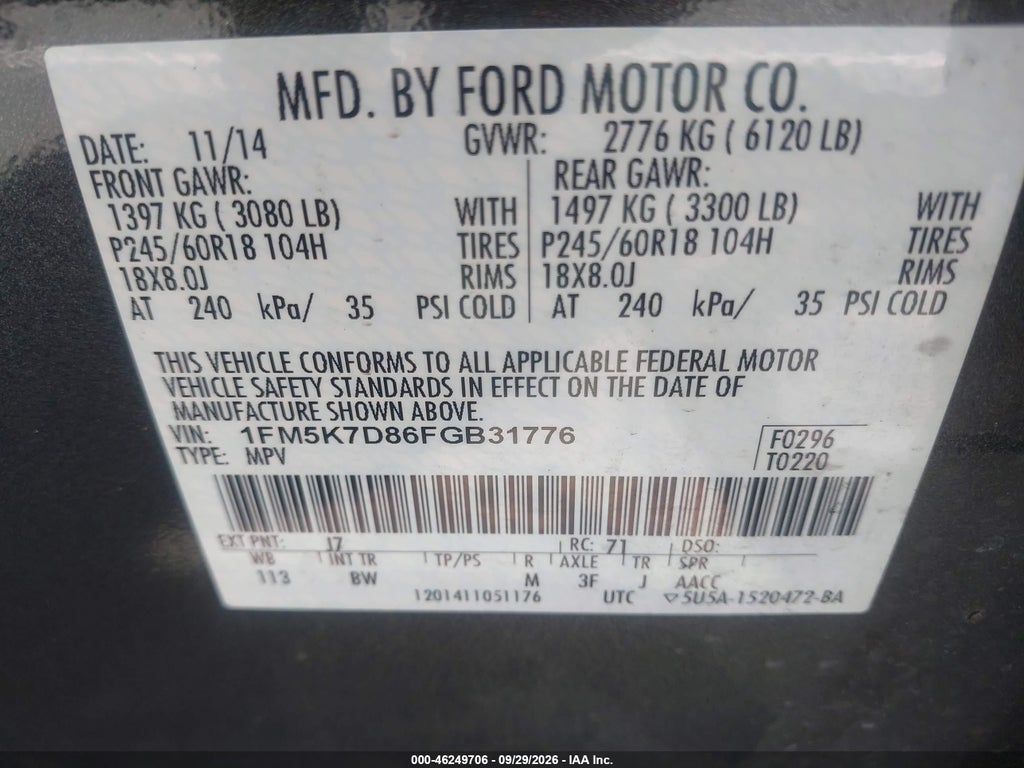 2015 Ford Explorer XLT photo 9