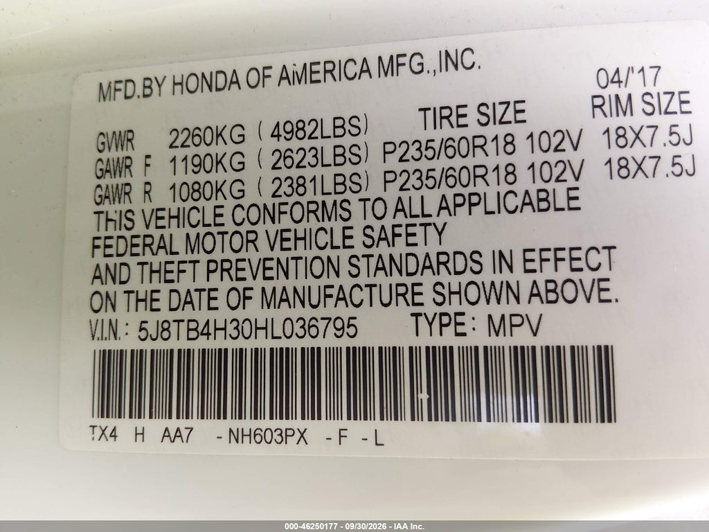 2017 Acura RDX Acurawatch Plus Package photo 9