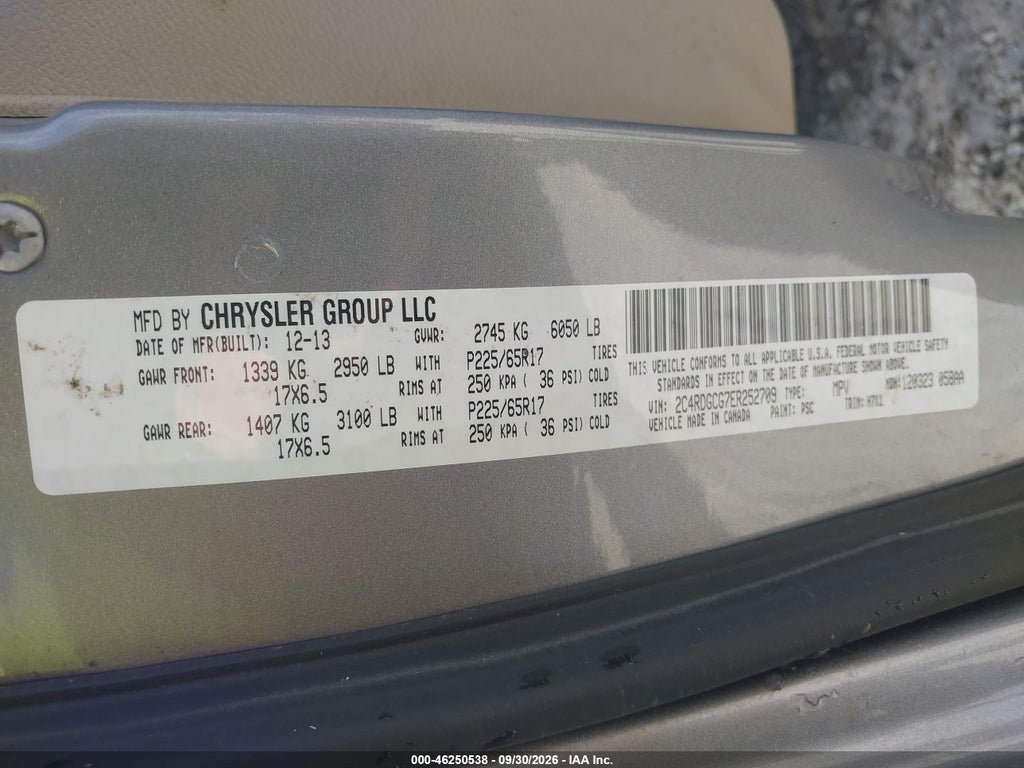 2014 Dodge Grand Caravan SXT photo 9