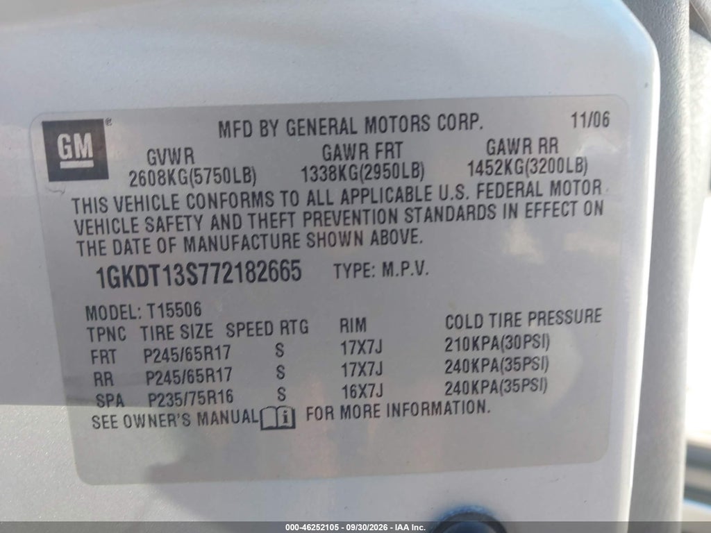 2007 GMC Envoy SLE Commercial photo 9