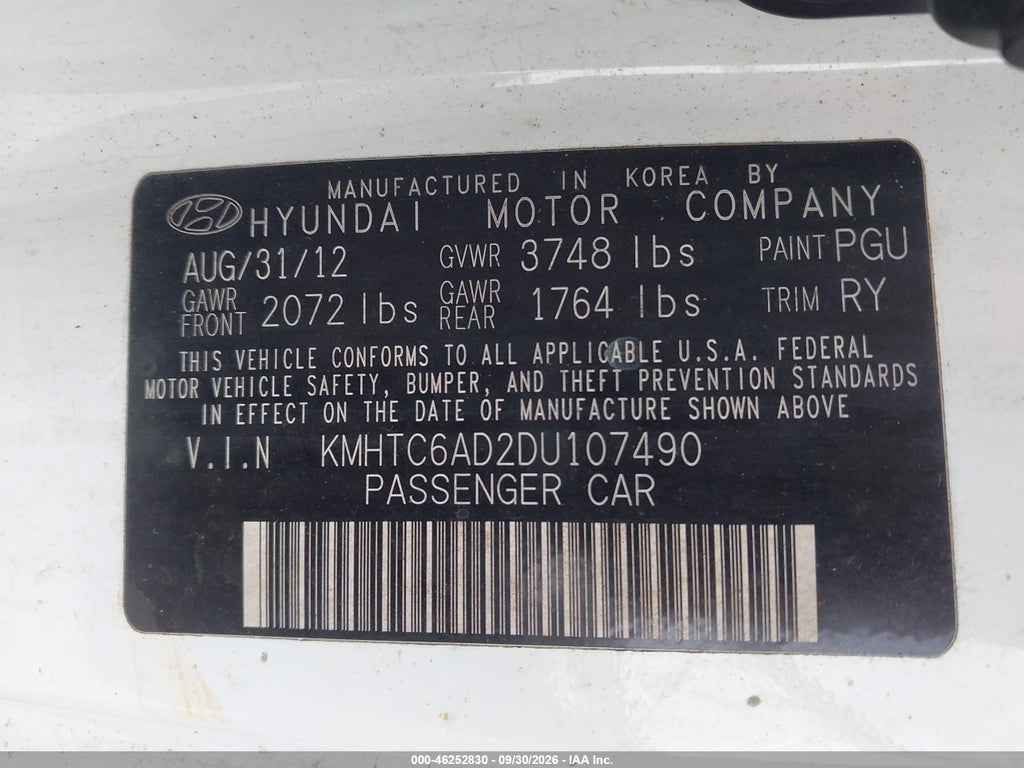 2013 Hyundai Veloster Base W/Gray photo 9