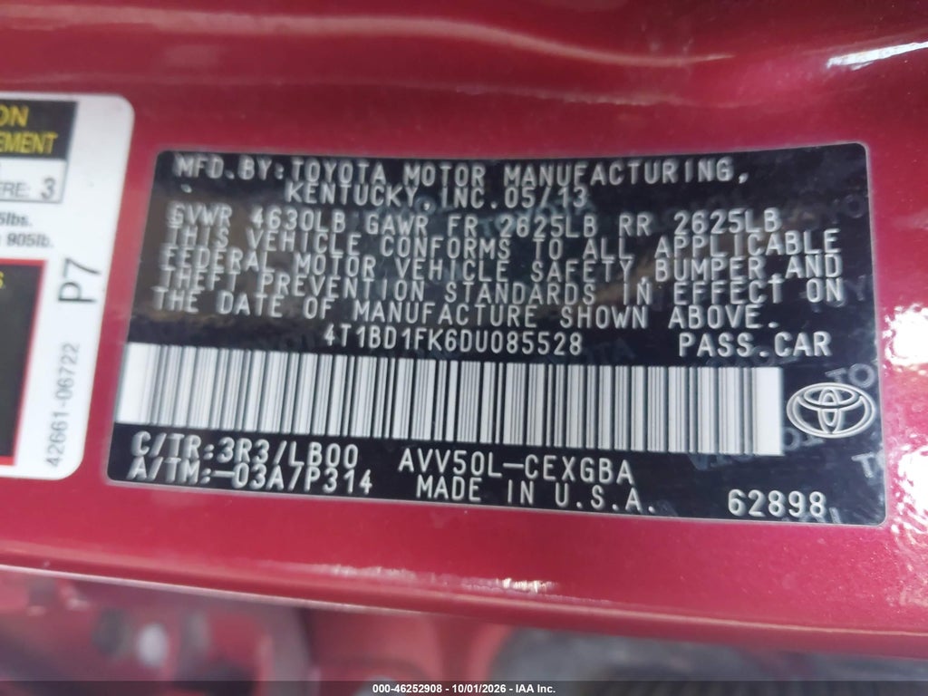 2013 Toyota Camry Hybrid XLE photo 9