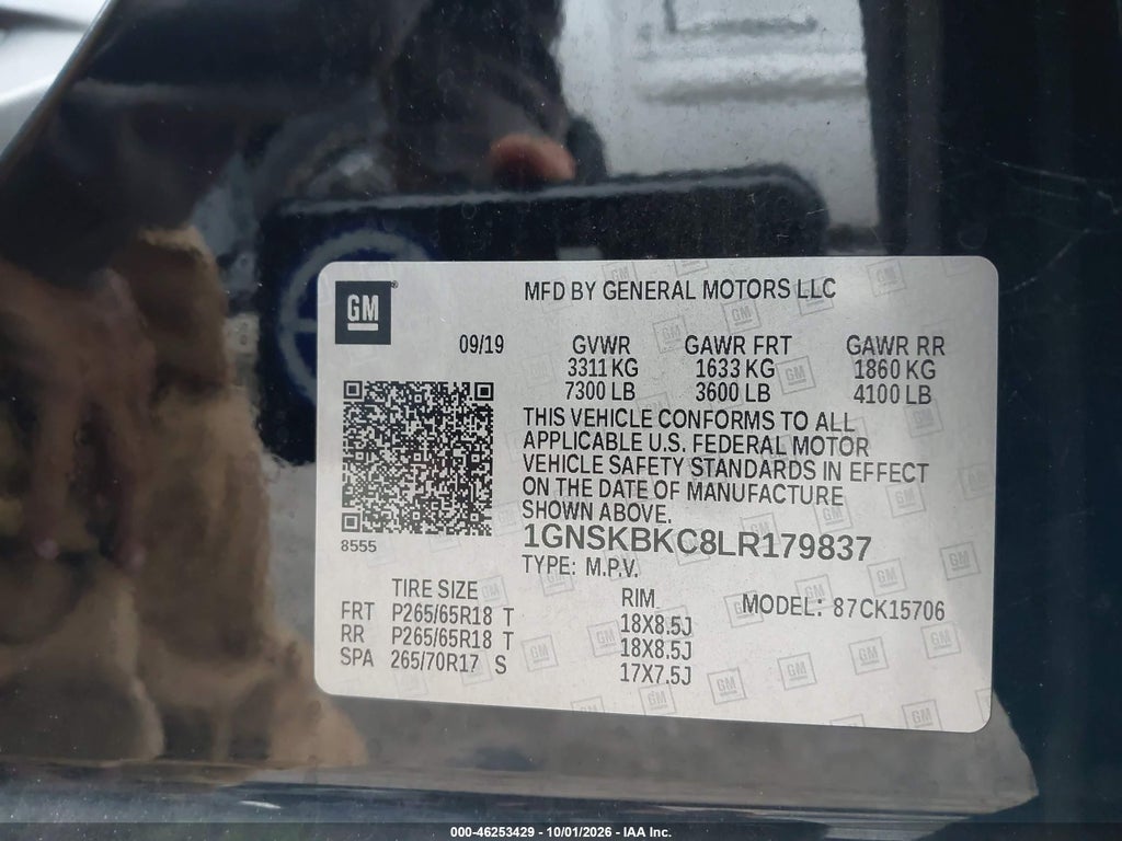 2020 Chevrolet Tahoe 4WD LT photo 9