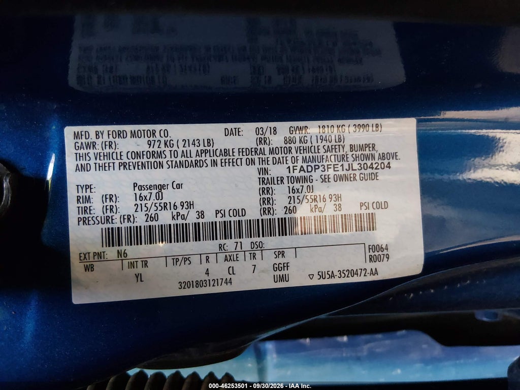 2018 Ford Focus SE photo 9