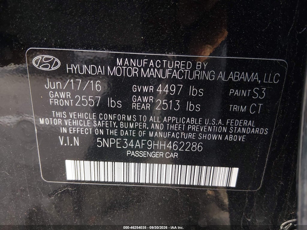 2017 Hyundai Sonata Sport photo 9