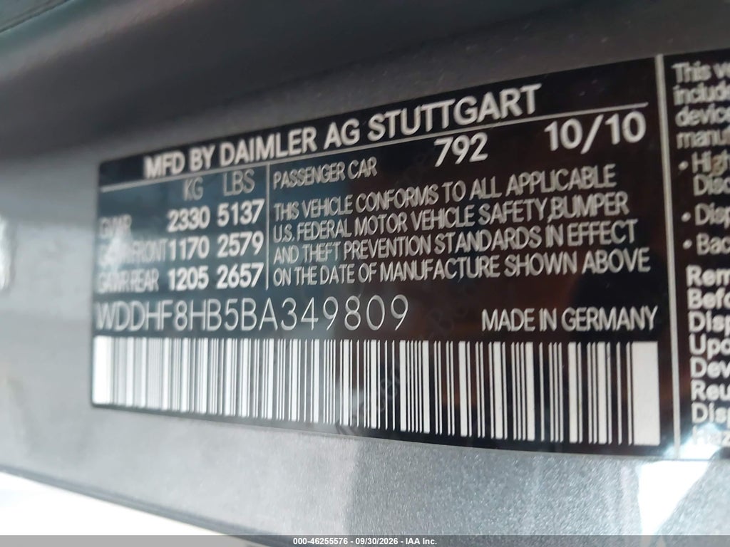 2011 Mercedes-Benz E 350 4MATIC photo 9